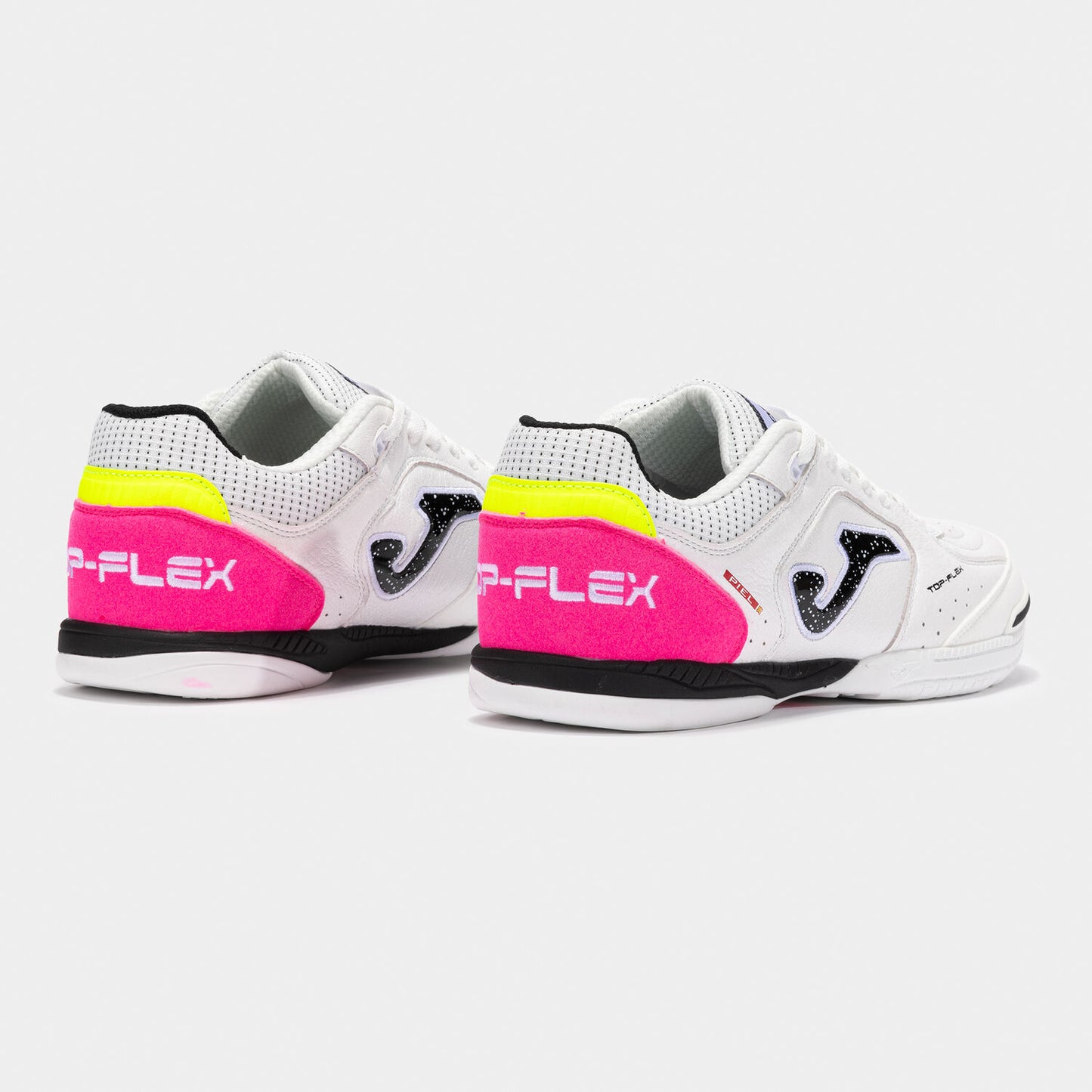 Zapatilla Fúbol Sala Top Flex blanco negro fucsia