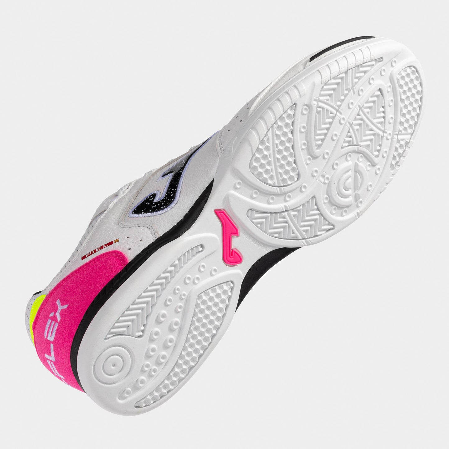 Zapatilla Fúbol Sala Top Flex blanco negro fucsia