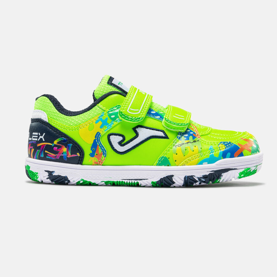 Zapatilla Fútbol Sala TOP FLEX JR 2611 Verde Fluor
