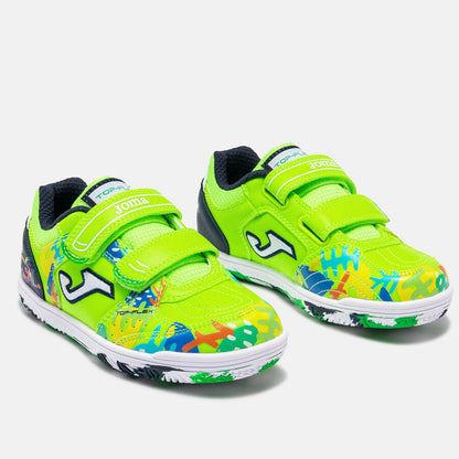 Zapatilla Fútbol Sala TOP FLEX JR 2611 Verde Fluor