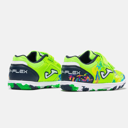 Zapatilla Fútbol Sala TOP FLEX JR 2611 Verde Fluor