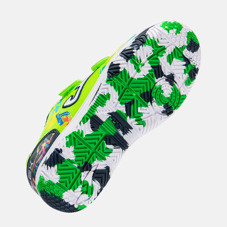 Zapatilla Fútbol Sala TOP FLEX JR 2611 Verde Fluor
